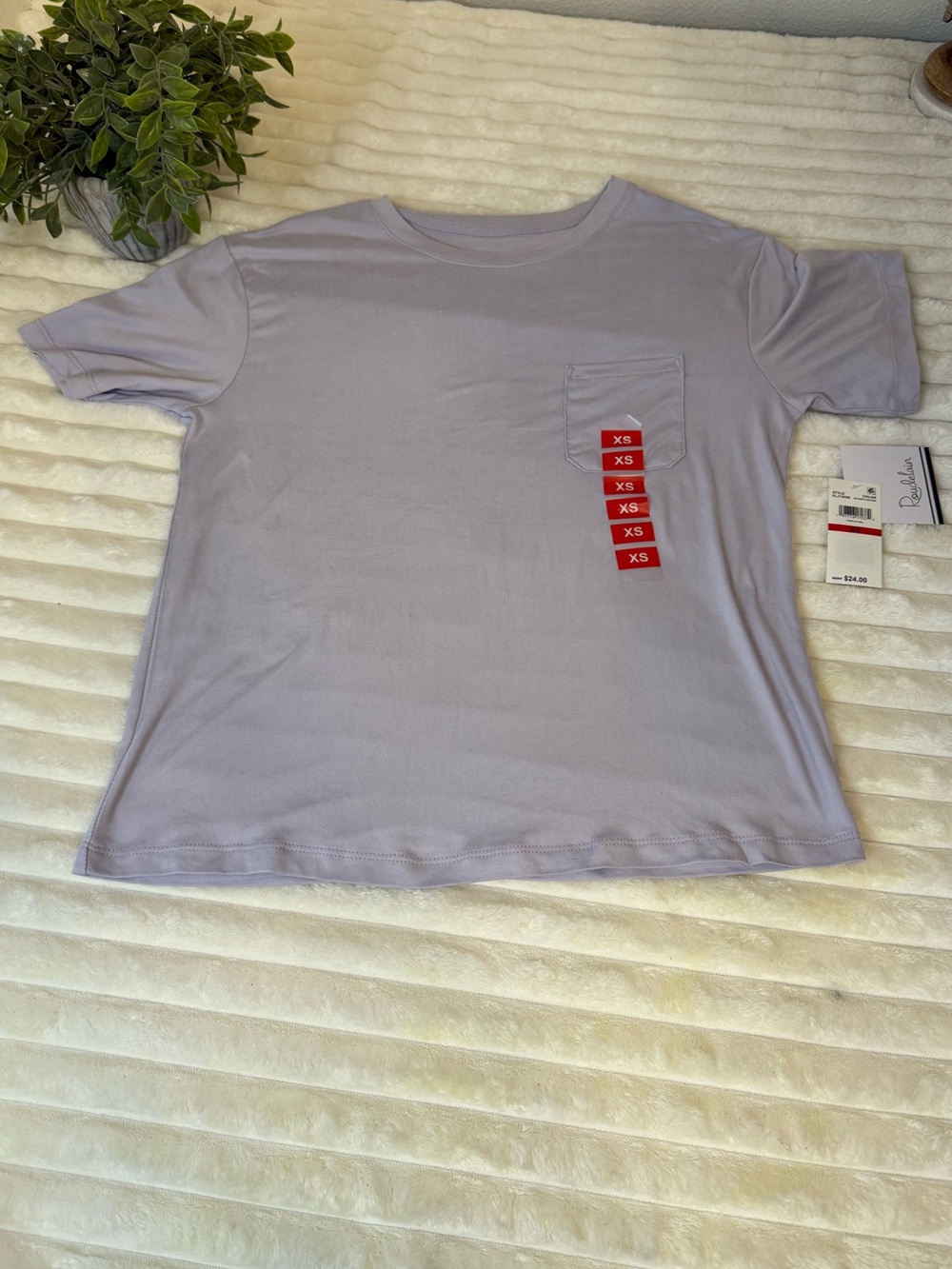 Roudelain purple lounge tee size XS